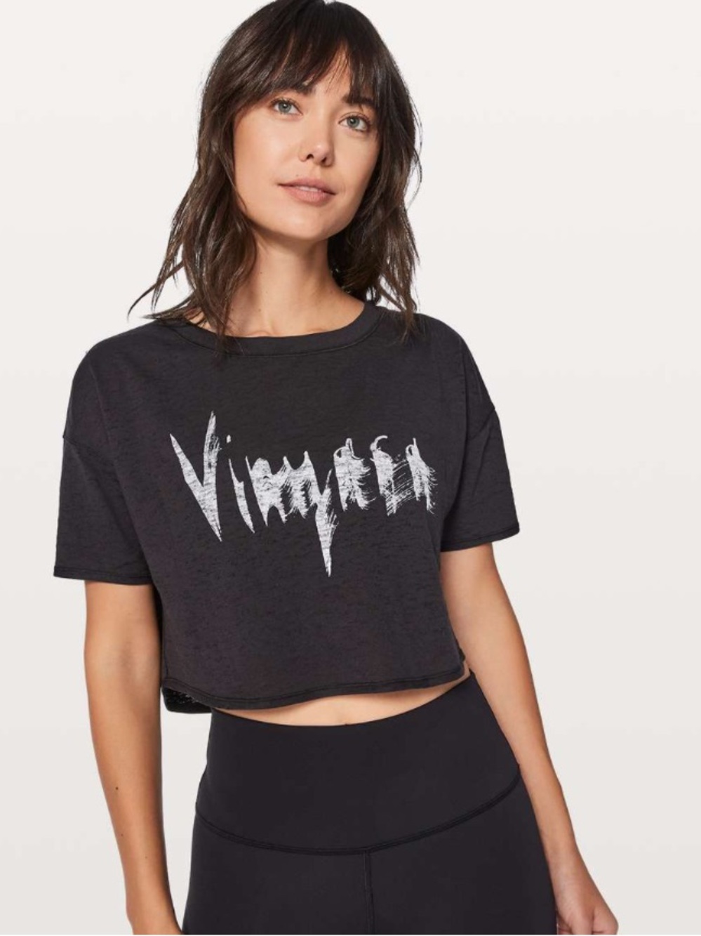 lululemon athletica Black Lightest Vinyasa Graphic Tee